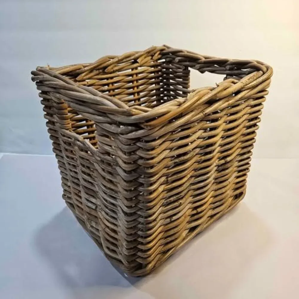Wicker Storage Basket with Handles